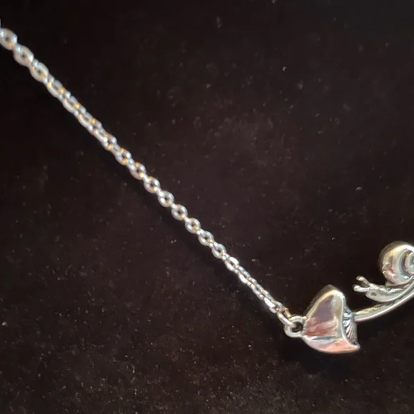 NEW Vintage Mushroom Snail Necklace - Picture 2 of 5
